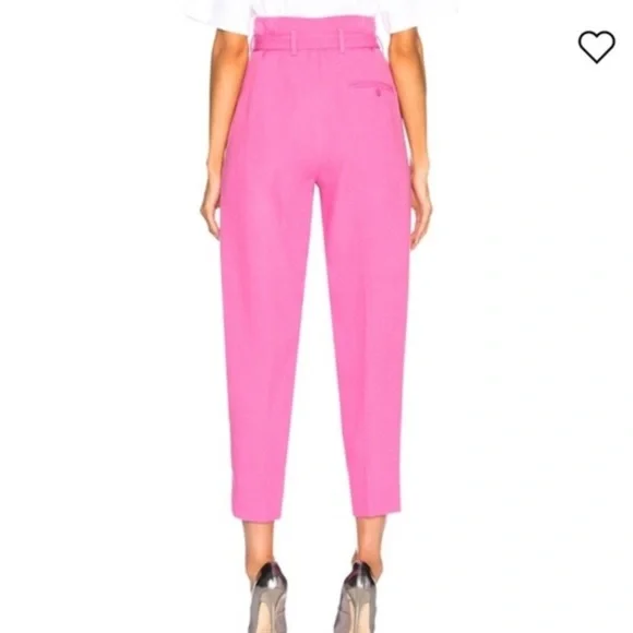 High Waisted Pink 3.1 Philip Lim Pink Belted Tapered Pants - Picture 3 of 5